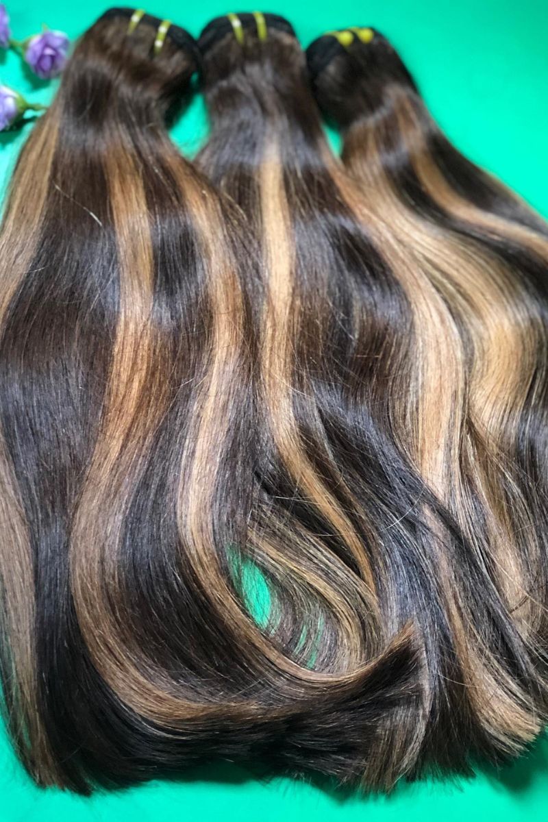 Balayage 1B/27 Weft Hair Extensions Human Hair