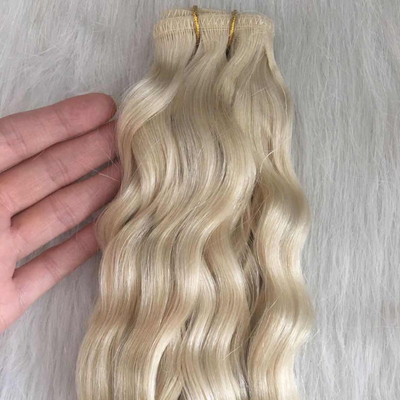 blonde-flat-weft-hair-extensions