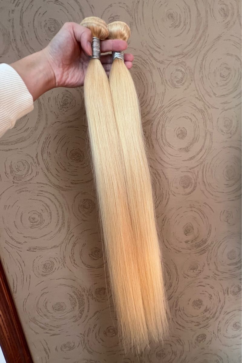 Blonde Brazilian Hair Bundles Human Hair