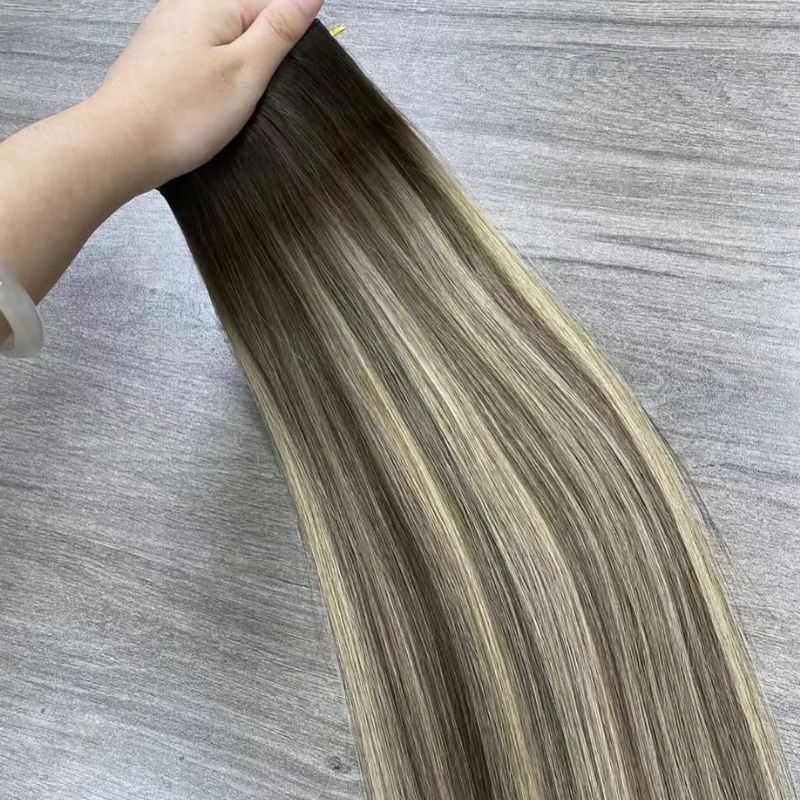 rooted-highlight-machine-weft-extensions