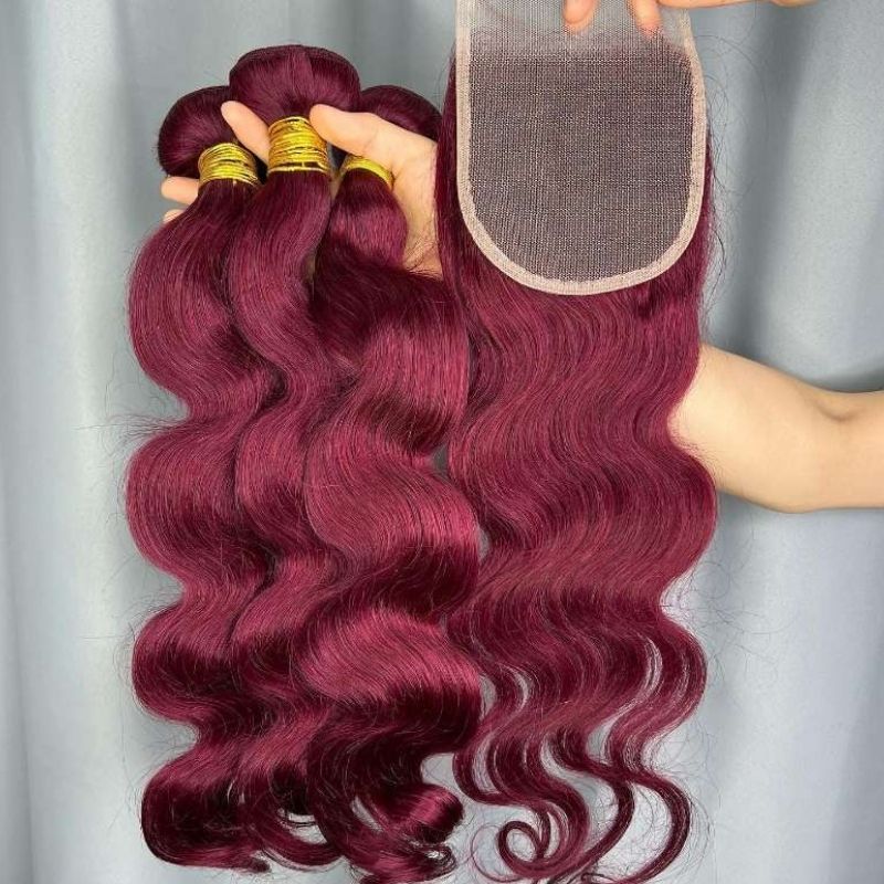 burgundy-body-wave-bundles-with-closure