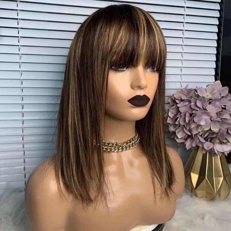 human-hair-wigs-with-bangs-and-highlights